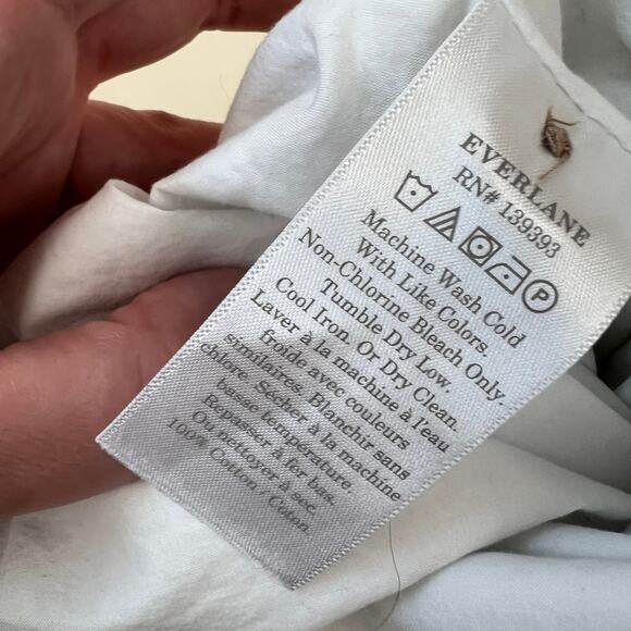 Everlane White Button-Front Mini Skirt - Picture 3 of 12